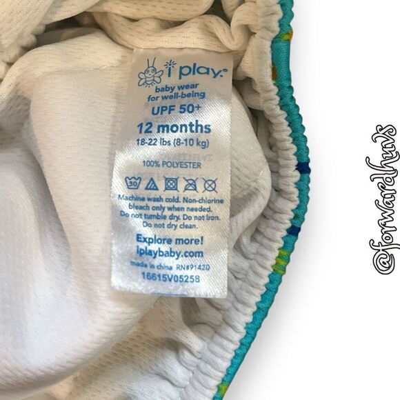 Bundle Sale 3 for $15 | i Play 12 month Diaper | 18-22 lbs UPF 50+ - Picture 3 of 5